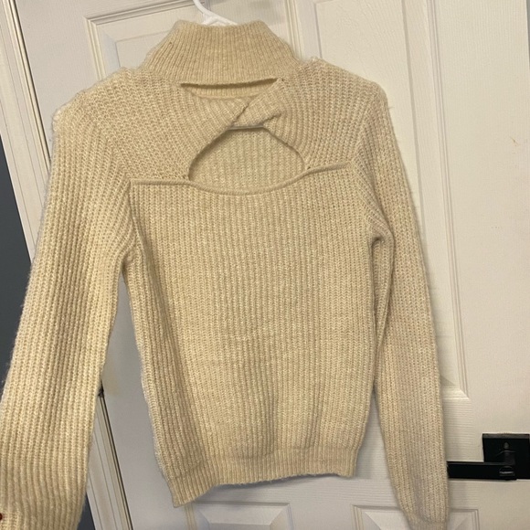 Twist Front Mock Neck Sweater - Picture 2 of 3